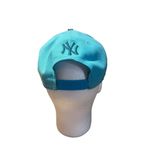 New Era 9fifty Embroidered New York Yankees teal/silver snapback hat Blue Photo 3