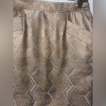 Molly Bracken  Gold Silver Mini Skirt with Pocket Small Photo 1