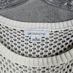 Liz Claiborne  Sweater S Open Knit Cotton Tunic Beach Cover Up Coastal Boho Chic Photo 4