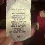 Allison Joy Women’s Red  Button Up Blouse Photo 3