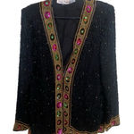 Laurence Kazar  SZ L Vintage 1980s beaded jacket Photo 0