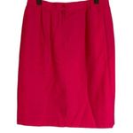 Lee David Pink Lined Zipper Back Formal Straight Pencil Skirt Women Sz 12 VTG Photo 1