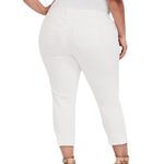 Torrid  New White High Rise Boyfriend Raw Hem Cuffed Crop Jeans Women's Size 26 Photo 1