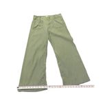 Maeve Anthropologie The Colette Wide Leg Pants Green Linen Blend High Rise 28 Photo 5