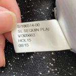 Banana Republic Sequin Herringbone Dark Gray Low Back Zipper Tank Size 12 Photo 11