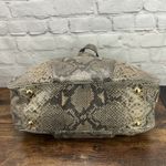 Michael Kors  Fulton Black Python Embossed Leather Hobo Shoulder Bag 2 Photo 5