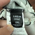 SheIn Curve Floral Bodysuit with Scalloped Trim Size 0XL Photo 3