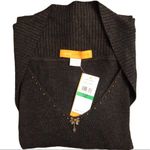 Cynthia Steffe Charcoal Embellished Sweater Large Photo 10