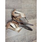 Donald Pliner Donald J Pliner Decima Golden Patent Leather Thong Open Toe Wedge Sandals 8M Photo 6