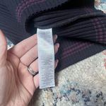 French Connection WOMENS  SIZE UK M NAVY MIX CREW PULLOVER BLOUSE TOP FRILL TRIM Photo 4