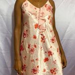 Pink floral mini slip dress M medium Photo 0