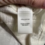 G.H. Bass & Co. Shirt Womens Large Beige Henley 3/4 Sleeve Casual Cotton Top Photo 6