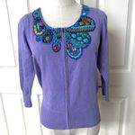 Fever purple embellished cardigan Photo 4