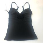Calvin Klein BLACK Ruched Twist Tankini Swim Top Photo 6