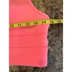 Zyia  Active Size Medium All Star One More Rep Zip‎ Back Sports Bra Pink Mesh Photo 7