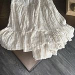 Free People  check print tiered midaxi dress in ivory, Size Small, $108 Photo 8