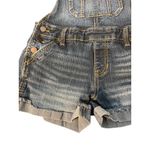 No Boundaries  NOBO Denim Overalls Shortalls Cuffed Adjustable Straps Jeans Sz S Photo 1