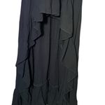 Planet Blue  Life v-neck black rayon maxi dress S Photo 5