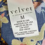 Velvet Tees Velvet Long-Sleeve Floral Bright Color Flowy lightweight Blouse Top W1904 Sz M Photo 5