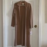 Jessica Simpson Womens Dusty Pink Long Open Front Cozy Cardigan Sweater Sz Small Photo 11