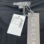 Gracia  lack chiffon top blouse Sz M Photo 8