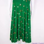 Unique Vintage  X GB Butterfly‎ And Daisy Flowers Green Dress, size L Photo 7