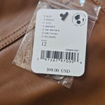 Free People Free‎ People Uptown High Waist Faux Leather Flare Pants in Brown Sz 12 Photo 5