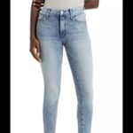 MOTHER Denim MOTHER The Looker Ankle Light Blue Skinny Jeans Photo 13