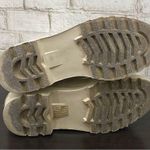 Michael Kors MICHAEL Beige Sand Textured Rubber Lugged Soles Rain Boots Size 8 Photo 6