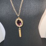 Evolution  by Cyrus button sleeve open front cardigan small & 2 vintage necklace Photo 12