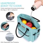 Insulated Lunch Bag for Women Men,Adult Lunch Box for Women with Adjustable Shoulder Strap,Portable Large Lunch Tote Bag for Office Work Picnic Beach,Reusable Lunch Cooler Bag Photo 2