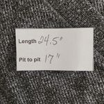 Athleta  Gray Ribbed Knit V-Neck Women's Henley Top Size Small Gray Henley Photo 1