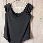 SO  Women's Black Sleeveless Snap Closure  Bodysuit Sz L Photo 5