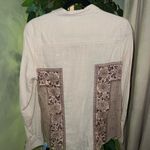 Free People  Born Free Button Down Long Sleeve Shirt Size XS Photo 4