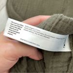 Eileen Fisher Pants organic cotton gauze straight leg womens Green large casual Photo 5