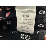 Bila Boho Tiered Baby Doll Flowy Dress Floral Cottage Black Size Small Photo 3