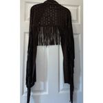 Alberto Makali 
BROWN SHAWL-
WITH FRINGE Photo 5