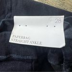 We Wore What NWT  Paper Bag Buckle Canal Denim Jeans Danielle Bernstein Size 28 Photo 4