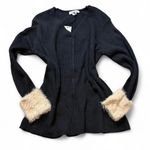 Love Riche ‎Faux Fur Trimmed Sweater Photo 1