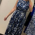 Perceptions Blue Floral Maxi Dress Photo 5