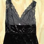 Free People  Black Velvet Lace Chemise Photo 4