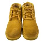 UGG  Neumel II Women's Yellow Lace Up Suede Faux Shearling Chukka Boots Size 6 Photo 1