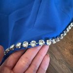 Nasty Gal NWT  Premium Diamante Heart Detail Tailored Dress in Blue Size 10 Photo 5