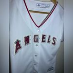 Majestic NWOT  Angels Cool Base Baseball Tee Size M‎ Photo 2