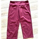 prAna  Legging Medium Maroon Red Crop Pants Yoga Workout Wide-Leg Photo 0