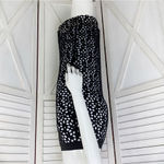 i Jeans by Buffalo Laser Cut Pencil Skirt Black White Small Photo 3