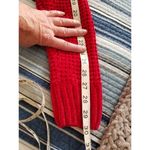 H&M Divided  Womens Red Velvet Yarn Crop Sweater Long Sleeve Mock Neck Top Sz S Photo 8