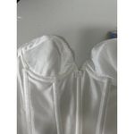 Carnival Corset Women 32B NWT White Plunge Bare Photo 1
