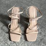 Nasty Gal Nude Strappy Heels Photo 0