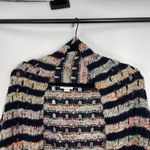 Sundance Women's Striped Sunset Melange Open Front Knit Cardigan Sweater Size XL Black Photo 5
